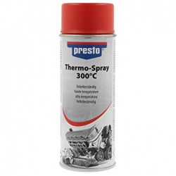 Presto Thermo Spray - 300'C - Kırmızı Isıya Dayanıklı Boya 400 ml