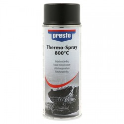 Presto Thermo Spray - 800'C - Siyah Isıya Dayanıklı Boya 400 ml