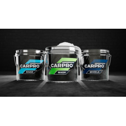               CarPro  WASH, RİNSE ve WHEELS  Yıkama Kovası Çıkartma Seti – 3 adet CarPro Etiket 25cmx12cm 