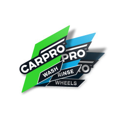               CarPro  WASH, RİNSE ve WHEELS  Yıkama Kovası Çıkartma Seti – 3 adet CarPro Etiket 25cmx12cm 