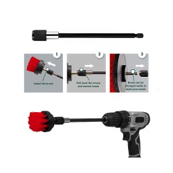 Matkap Fırçası Uzatma Aparatı - 15cm Matkap Fırçası Uzatma Aparatı - 15cm
