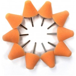 Mini Parlatma Sistemi için Pimli Konik Turuncu Parlatma Pedi - 10 adet/paket (Çap: 3×4,5cm) Mini Parlatma Sistemi için Pimli Konik Turuncu Parlatma Pedi - 10 adet/paket (Çap: 3×4,5cm)
