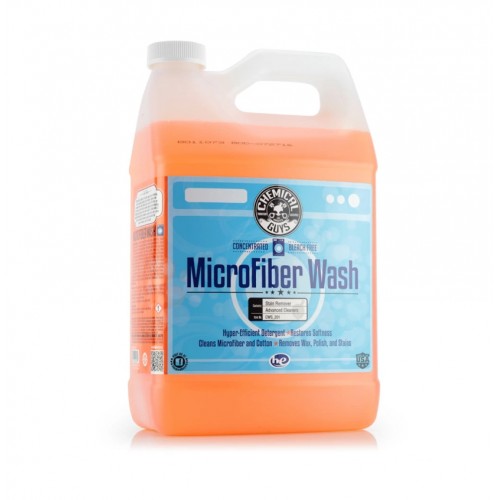 Chemical Guys Microfiber Wash Cleaning Detergent – Konsantre Mikrofiber Bez ve Pasta Süngeri Yıkama  Şampuanı - 3.78 Litre *