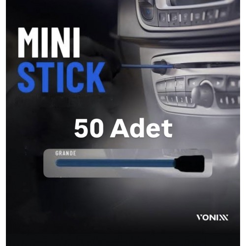                 VONİXX TIPO 2 - GRANDE Temizlik ve Detaylandırma için Mini Sünger Uçlu Çubuk Seti – 50 Adet