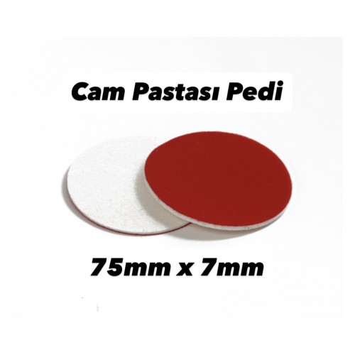 PA GlassCut Ped 75mm – 7mm Destek Tabanlı Agresif Cam Pastası Yün Ped - 1 Adet