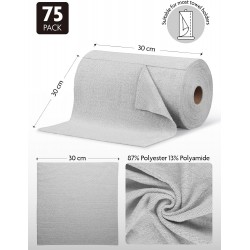 Rulo Şeklinde 75 Adet  perforeli ( kolayca Koparılabilen ) Wax, Cila ve Temizlik Bezi  30cm*30cm