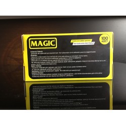 Magic Siyah Kimyasallara Dayanıklı nitril eldiven - XL-L  (100 Adet) 