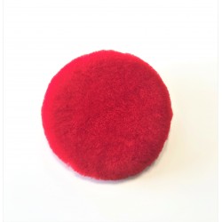                                                                                Ufs 160 mm Red Wool Pad & Kırmızı Koyun Yünü Pasta Keçesi  ( Orbital ve Rotary Uyumlu )  Tüy Boyu 17mm * 