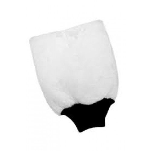 Mikrofiber Yıkama Eldiveni Beyaz 20 x 25 cm