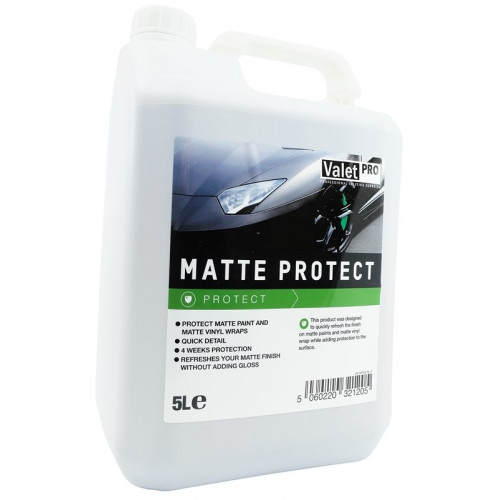                                                                                Valet Pro Matt Protect Mat Boya ve Kaplama Araçlar İçin Hızlı Cila 5lt.