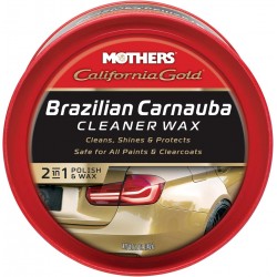 Mothers® California Gold® Brazilian Carnauba Cleaner Wax, 16 oz. – 2’si Bir Arada, Temizler ve Parlatır / 340gr