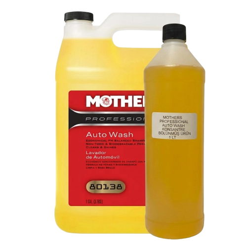 Mothers® Professional Auto Wash (Concentrate) –( BÖLÜNMÜŞ ÜRÜN ) Konsantre Ph Nötr Araç Yıkama Şampuanı / 1 Litre