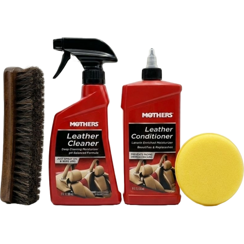 Mothers® Leather Cleaner & Conditioner Kit - Deri Temizlik ve Bakım Seti - ( 4 Parça Ürün )